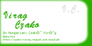 virag czako business card