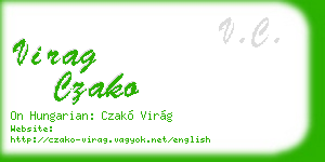 virag czako business card